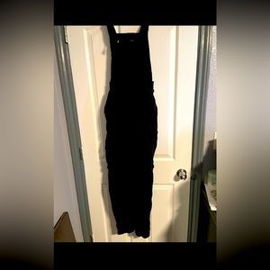 Black Denim Overalls